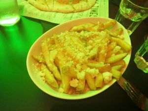 Cheesy fries at Picky Wops in East London