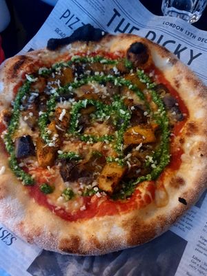 Parmagiana with added chicken at Picky Wops in East London