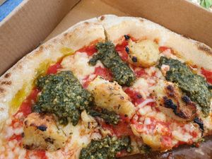 Green punch at Picky Wops in East London