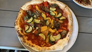 Veggie pizza bussin  at Antica Forma in Moab