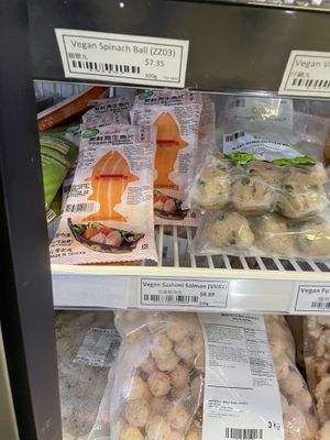 vegan sashimi   at Orii - Vegan and Vegetarian Market in Edmonton