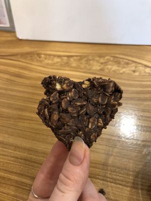 Heart-shaped vegan cookie  at Kulay in Coron