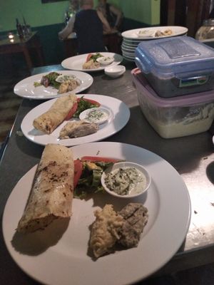 Wrap de vegetales en tortillas de yuca at Essence Arenal in El Castillo