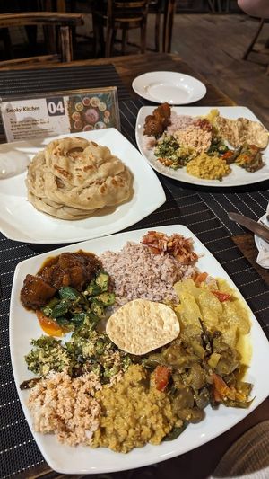 Round 1 of curry buffet at Smoky Kitchen in Tissamaharama