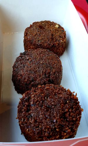 side falafel at The Halal Guys in Seoul