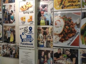 2019-12-16 Visitors and menu at Markintiny in Bangkok