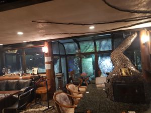 stylish heater maken by owner at Fushya in Hakuba