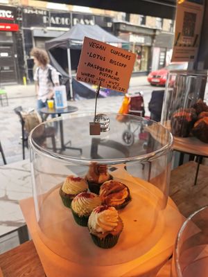 Vegan cupcakes at Balance in South East London