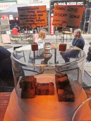 Vegan brownie at Balance in South East London