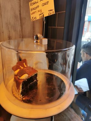 Vegan cake at Balance in South East London