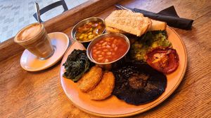 Vegan on the edge breakfast at Balance in South East London