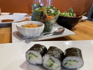 Kappa rolls and fresh garden rolls at Bangkok House Too in Moab
