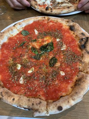 Vegan pizza at Terra at Eataly in Boston