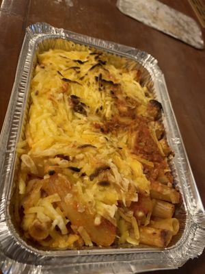 Pasta Rigatoni Al Forno (vegan) #Veganuary at Pizza Pasta Taxi in Stuttgart