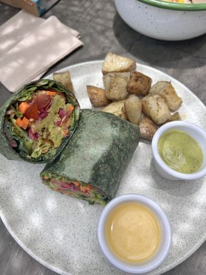 Vegan wrap (falafel)  at Smash Avocaderia y Cafe in Medellin