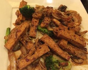Mongolian tofu at Chows Asian Bistro in Albuquerque