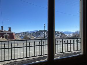 Enjoyed table at a window   at Cafe Del Rio in Virginia City