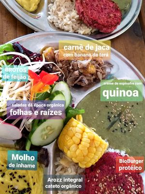 MacroBIO plate is based on macrobiotic culinary at MacroBio in Florianopolis