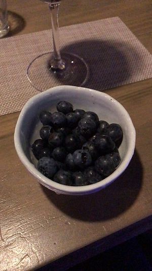 Free house-grown blueberries! at Mangata in Gunpo