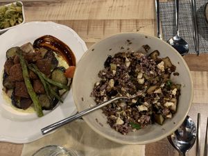 Beyond meat and black rice at Mangata in Gunpo