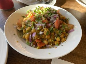 Vegan Samoa Chaat at Indian Grill in San Leandro