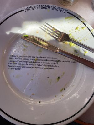 finished!  at Morning Glory in San Diego