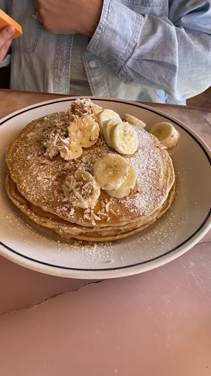 Vegan pancakes  at Morning Glory in San Diego