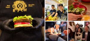 Raw Бургер с горчицей, Raw-суши at Dobraw in Moscow