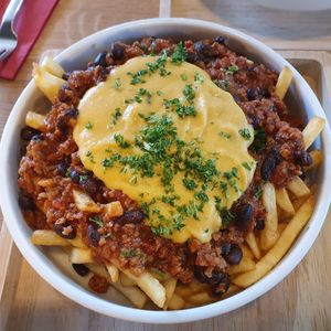 Chili cheese fries at King of Greens in Leonberg