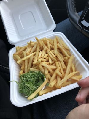 Garlic Pommes Frites to go   at King of Greens in Leonberg
