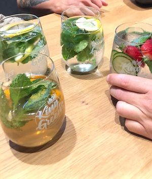 Infused water and lemonade ✌🏾  at King of Greens in Leonberg