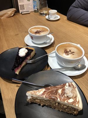 cakes and coffee   at King of Greens in Leonberg