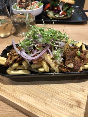 Kebab loaded fries   at King of Greens in Leonberg