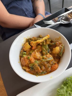  Vegetable curry   at Momo in Santorini