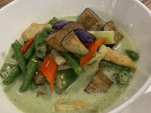 Green curry. Nice  at Botanict 豐之素 in West Singapore