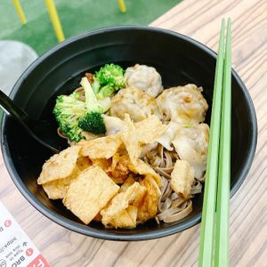 Oyster sauce dumpling wheat soba at Botanict 豐之素 in West Singapore