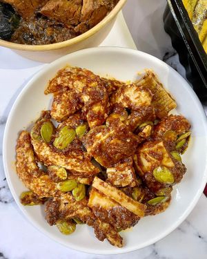 CNY set: sambal petai seafood #Veganuary at Botanict 豐之素 in West Singapore