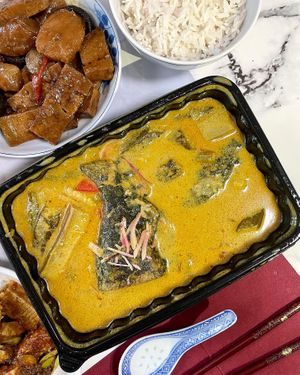 CNY set: curry fish head #Veganuary at Botanict 豐之素 in West Singapore