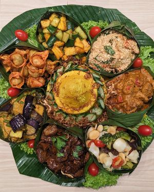 Vegan Nasi Tumpeng CNY Edition 2024 at Botanict 豐之素 in West Singapore