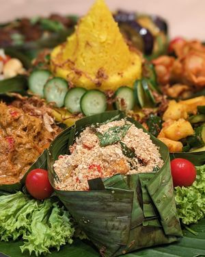 Vegan Nasi Tumpeng CNY Edition 2024 - Cereal Sweet Potato  at Botanict 豐之素 in West Singapore