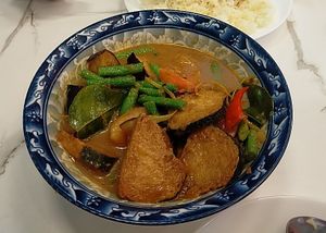 Nonya assam fish curry - mild heat, yummy! at Botanict 豐之素 in West Singapore