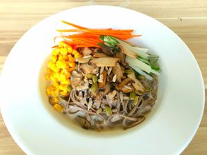 Walnut sesame sauce with buckwheat noodle at Botanict 豐之素 in West Singapore