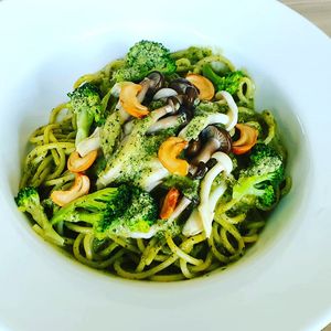 Pesto pasta at Botanict 豐之素 in West Singapore