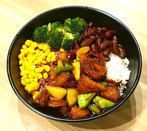 Gongbao lion mare rice  at Botanict 豐之素 in West Singapore