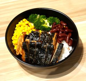 Teriyaki rice at Botanict 豐之素 in West Singapore