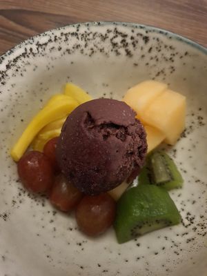 Acai sorbet at Botanico at The Garage in Central Singapore