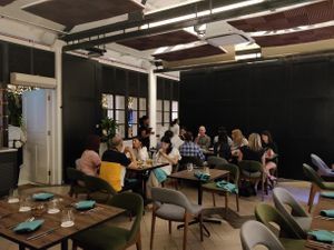 restaurant interior at Botanico at The Garage in Central Singapore