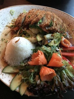 curry with crispy mock duck   at KIM999 in Berlin