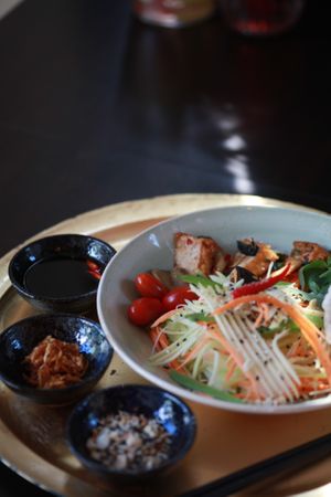 Papaya salad at KIM999 in Berlin