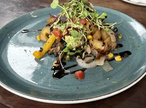 Hash breakfastt  at Cafe Mayfair in Durban